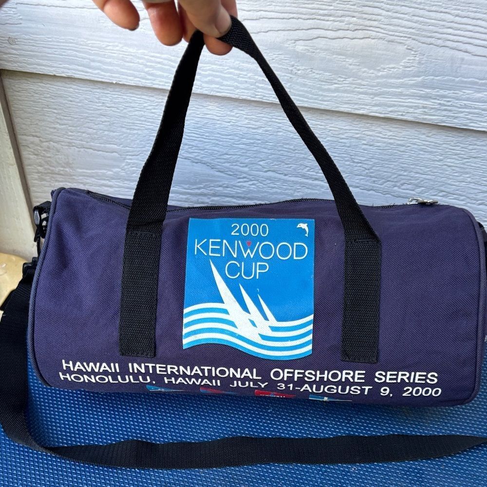 Vintage 2000 Kenwood Cup Sailing Regatta Navy Duffel Bag - Picture 3 of 7